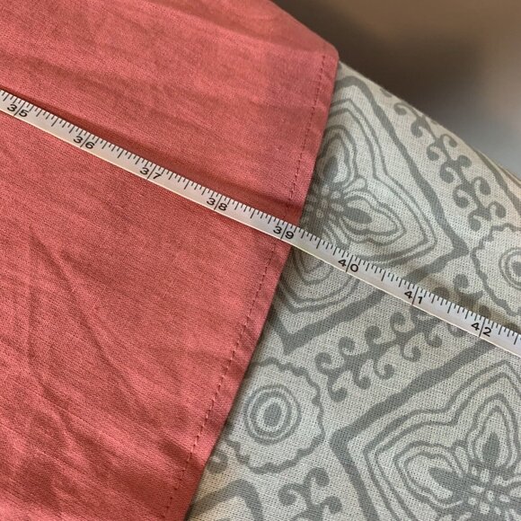 Gal Meets Glam Ruth Pink Linen Square Neck Belted Summer Dress Size 8P - Picture 9 of 9